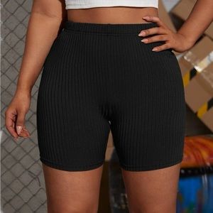 NWOT Shein Ribbed Biker Shorts